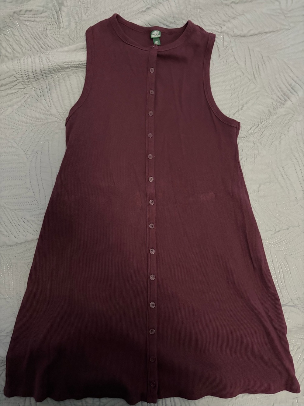 Maroon button up dress